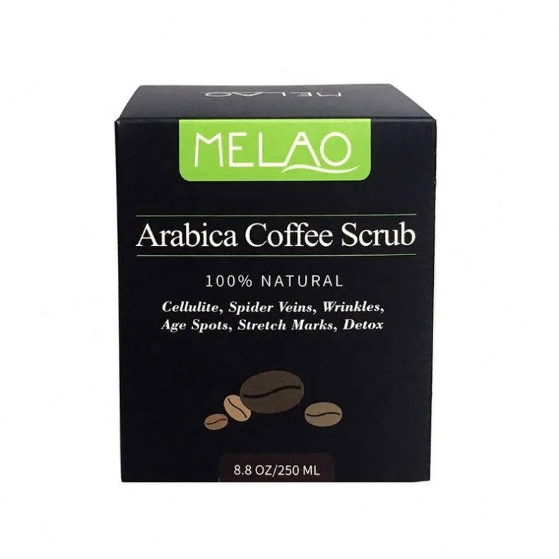 
factory Melao brand 250g Arabica Coffee body Scrub 100% natural 
