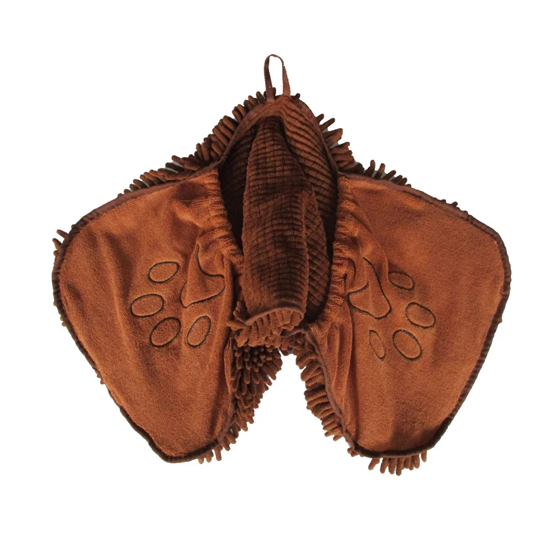 High Quality Dog Washing Towel Strong Absorbent Microfiber Chenille Pet Bathing Towel