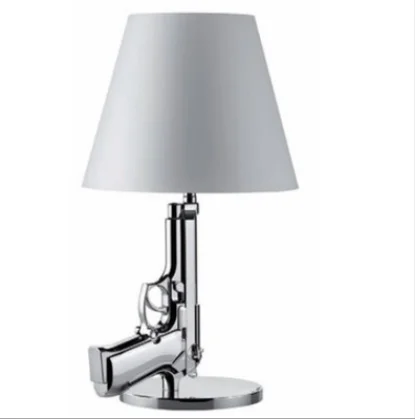 New Hot Sale Golden AK47 Gun Table Lamp Creative Night Desk Light Fashion Modern Style For Bedroom Hotel Bar