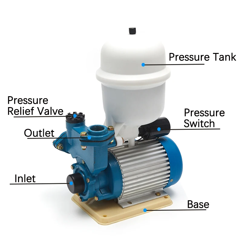 0.37KW 0.5HP Water Booster Pump Automatic Home Booster Pump for Southeast Asia