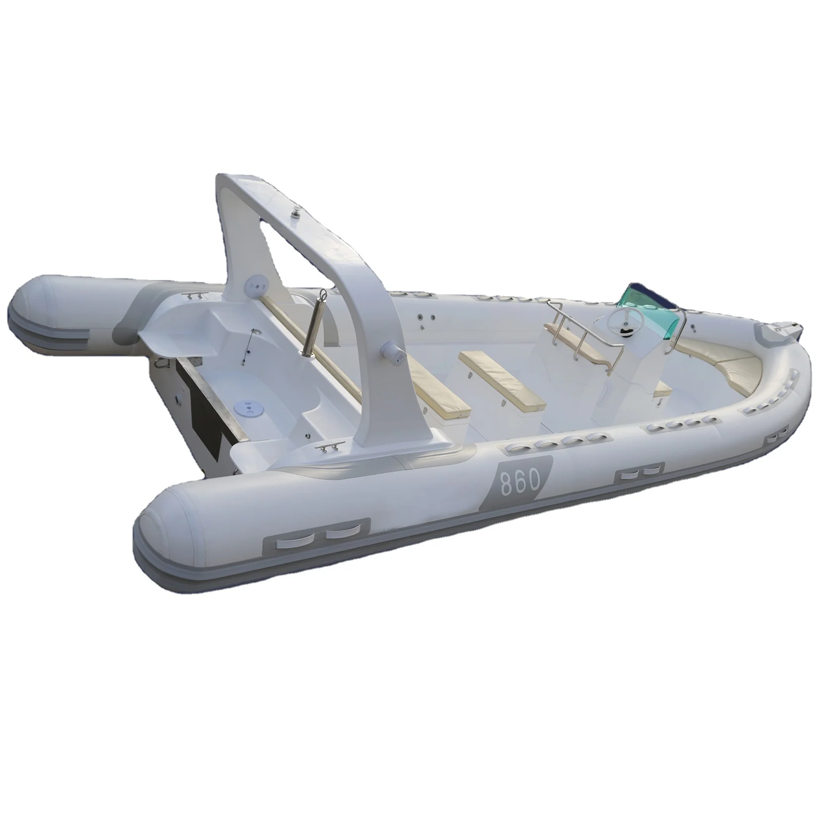 CE 21 Hypalon Or Pvc Inflatable Boat Rib 860 Boat For Sale