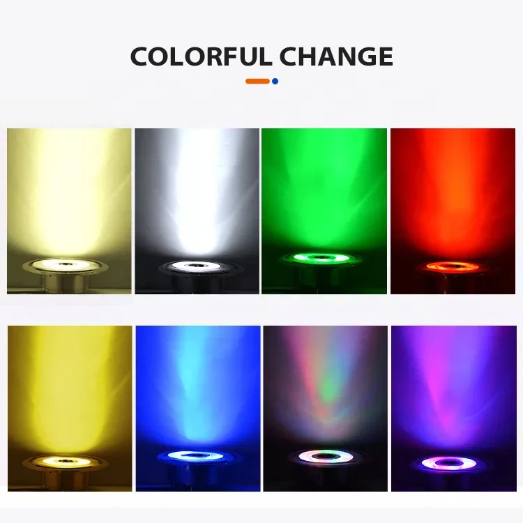 Hot-Sale Customized Underwater Swimming Pool Light 9W Rgb Stainless Steel Led Fountain Lights For Fountain Landscape