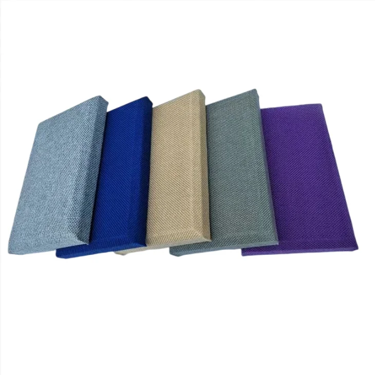 Qinsound Fabric Walling Sound Absorbing Panels 3D Clothing Fiberglass Acoustic Panel for Hotel KTV Studio
