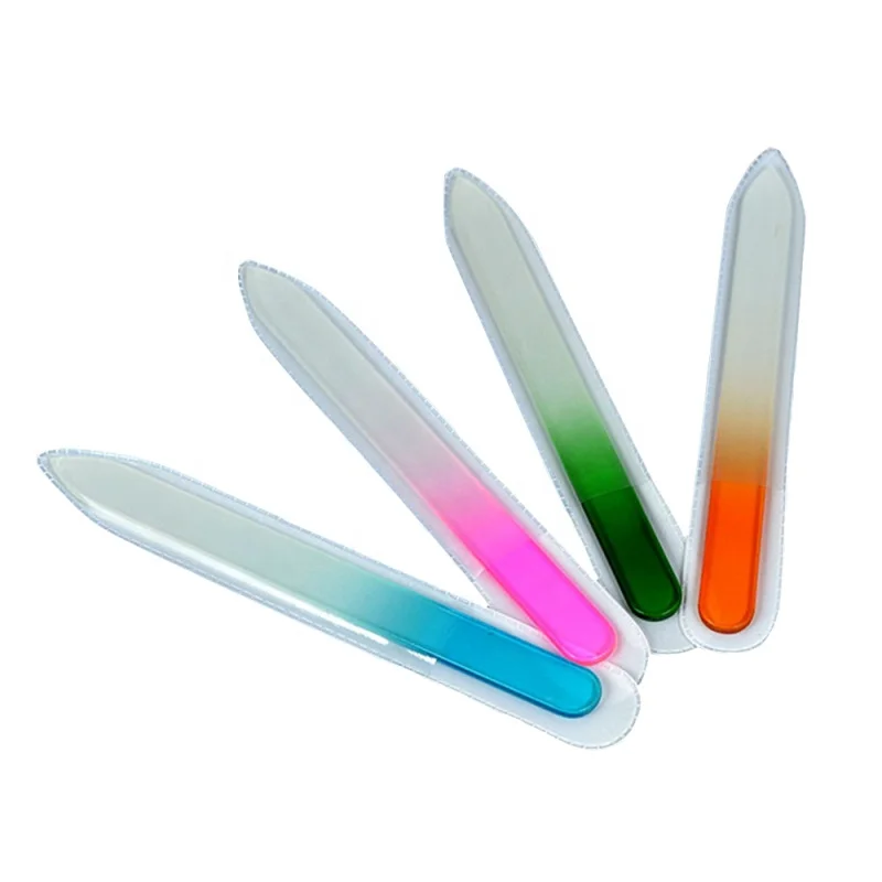 Wholesale High quality Gift Nail Polished Tools Double Sides Glass Nail File