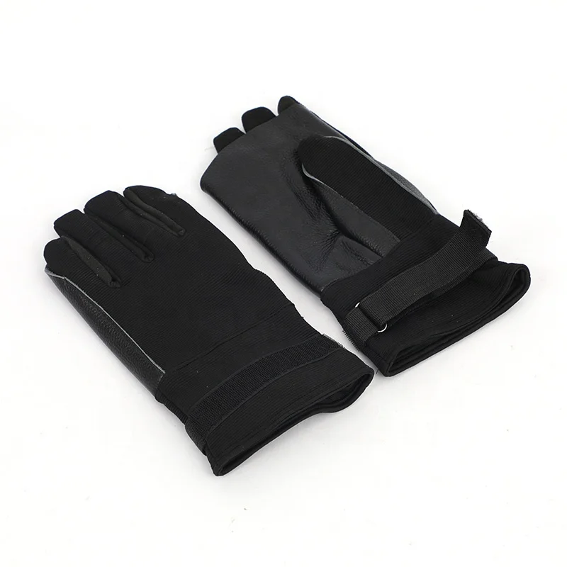 Outdoor sports mountaineering non-slip gloves downhill cowhide nylon gloves climbing equipment