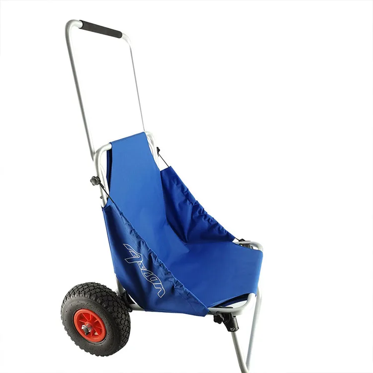 convertible rolling aluminum fishing trolley cart fish cart caddy beach trolley chair for camping