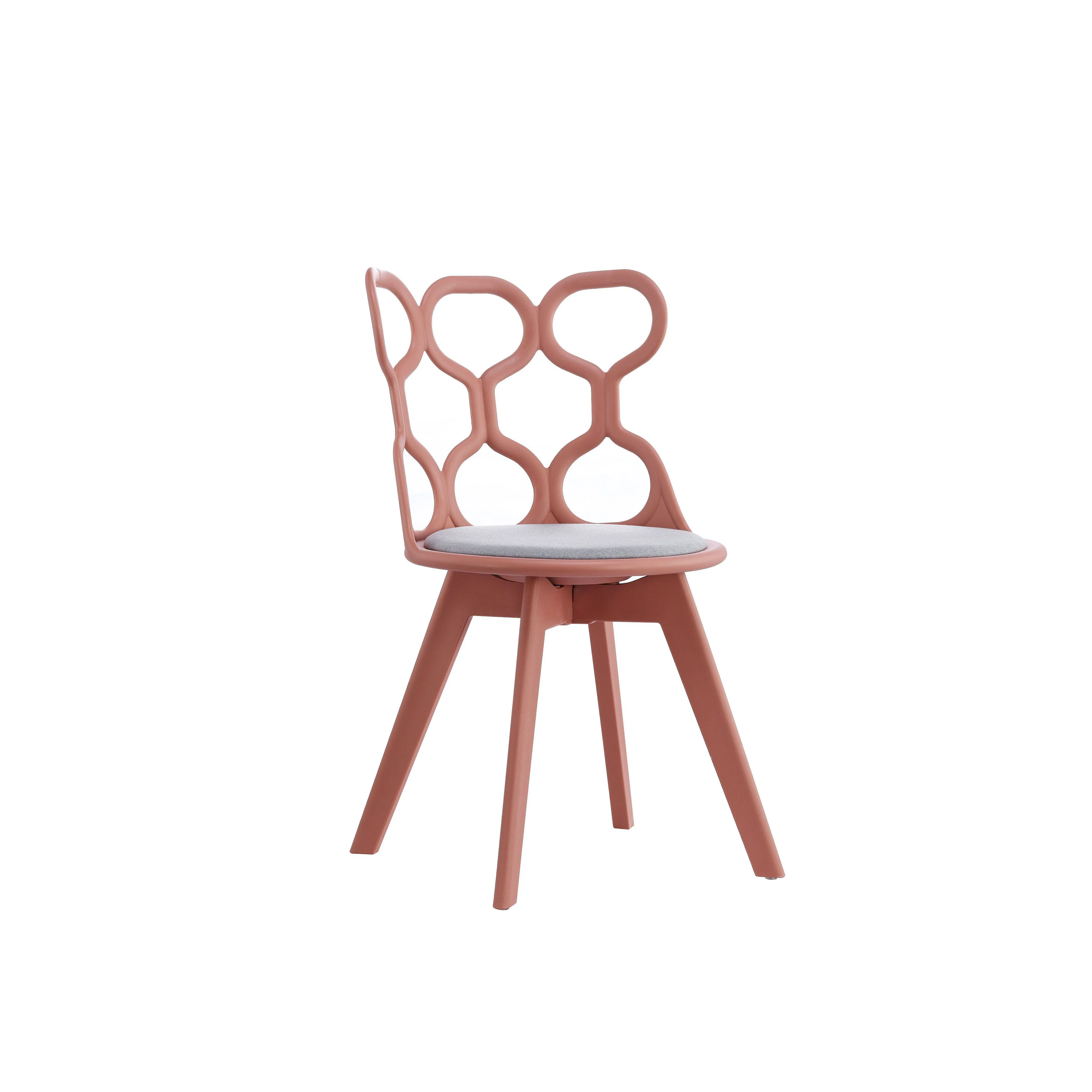 Набор стульев, Пластиковый садовый дешевый расслабляющий стул, украшение, двойное сиденье, лидер продаж, железная обеденная форма, Розовый современный