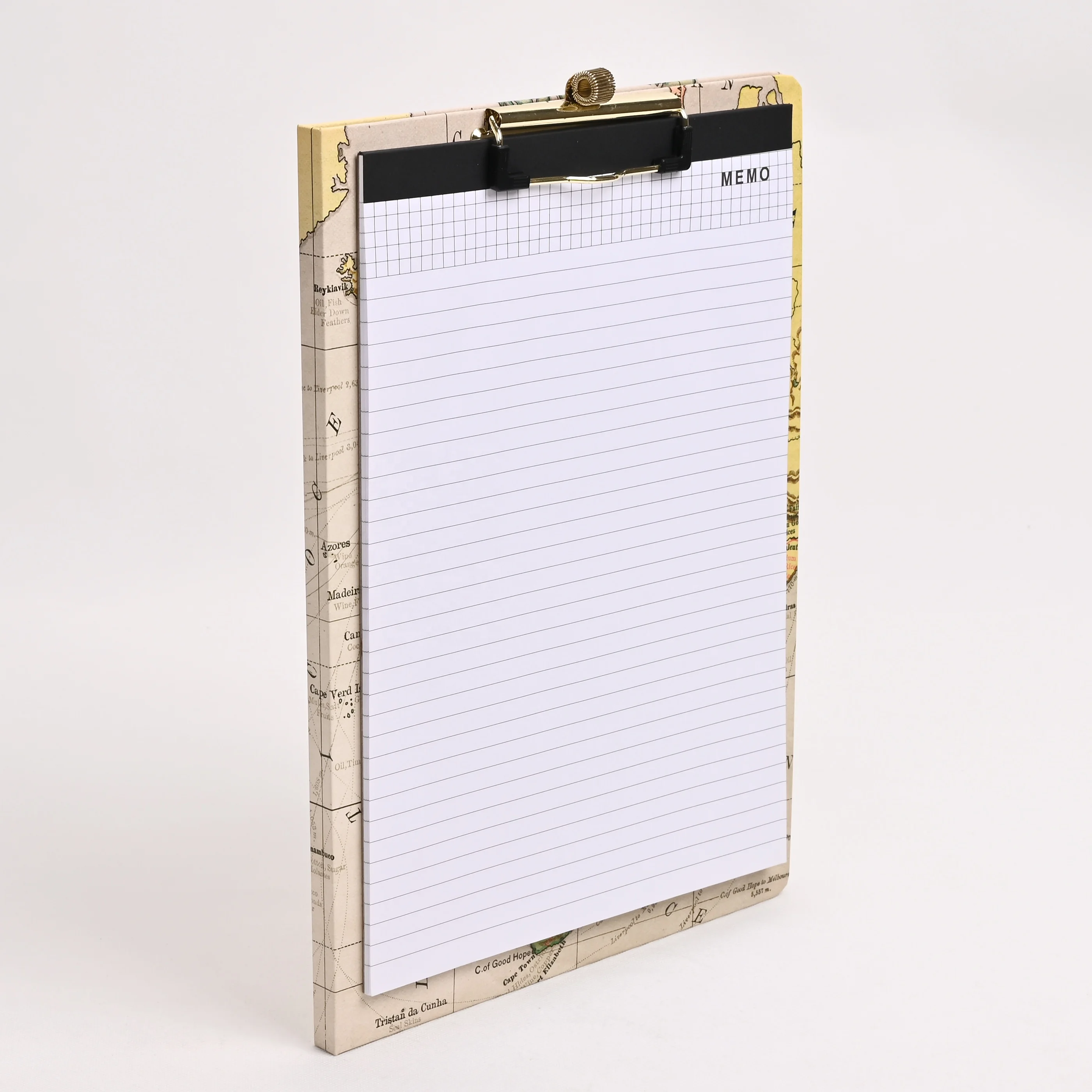 Good Quality Double Side Writing Nursing Clipboard With Pen Holder Gold Clip Storage Personalized Clipboard For Office School