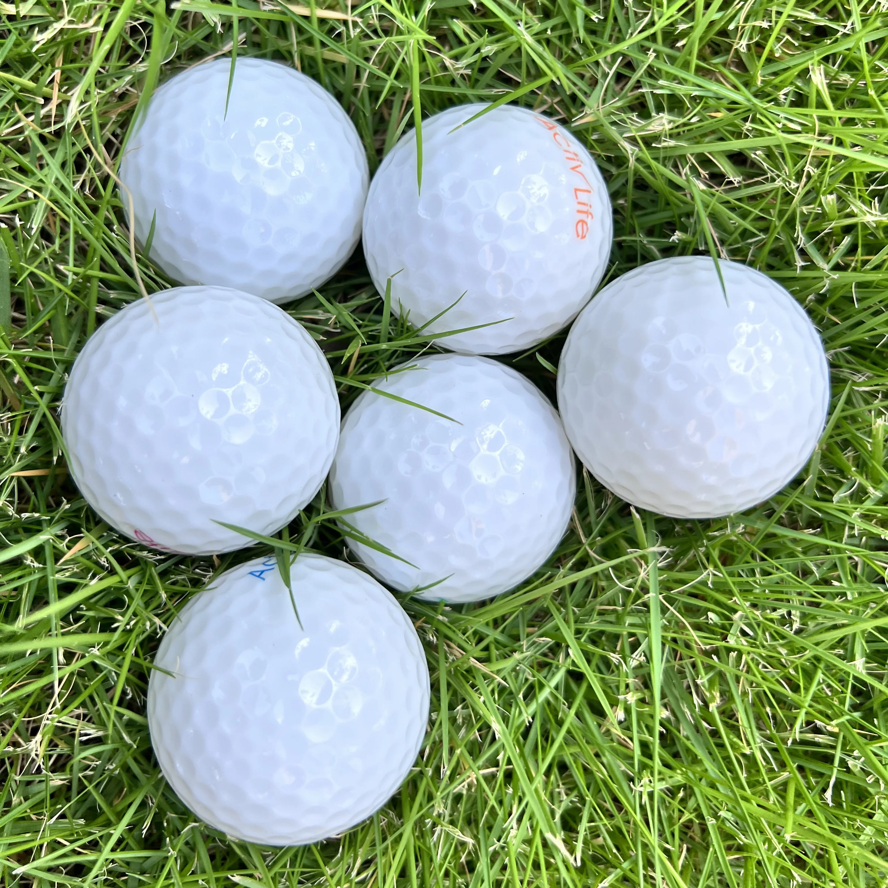 Quality Custom Box Package Long Distant Surlyn Golf Balls Cheap custom logo 2 layer practice ball