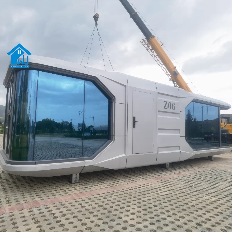 Стальная конструкция модульная китайская портативная плоская упаковка цена сборные дома роскошный жилой капсульный дом