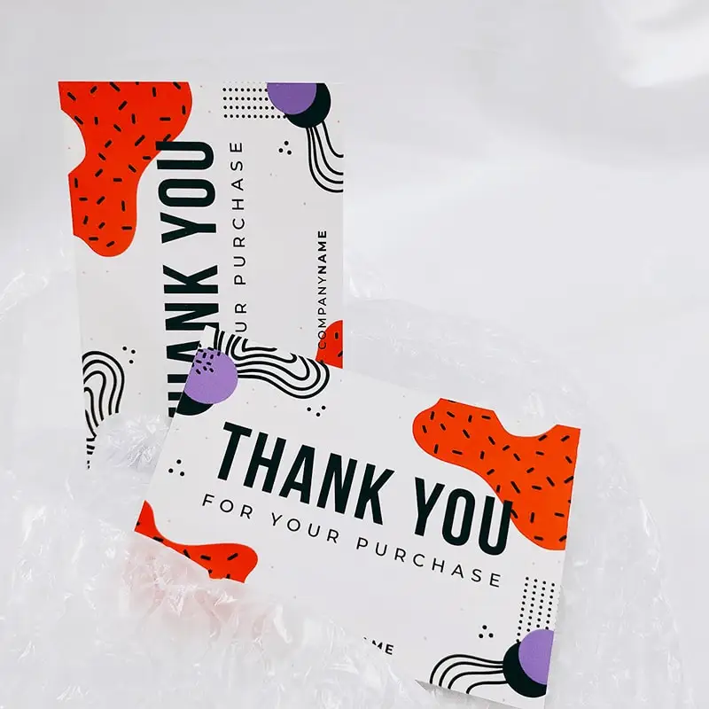 Shanli Hank you card custom Thank для бизнес-моделей handmade thank
