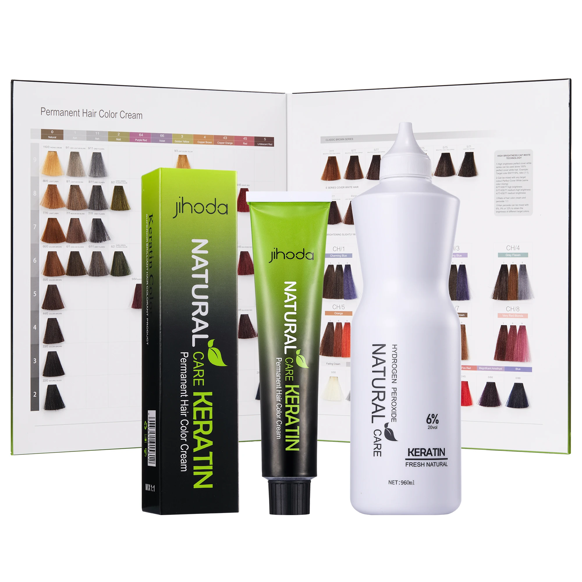 Professional Permanent hair color cream 152 popular color in stock with Color plate