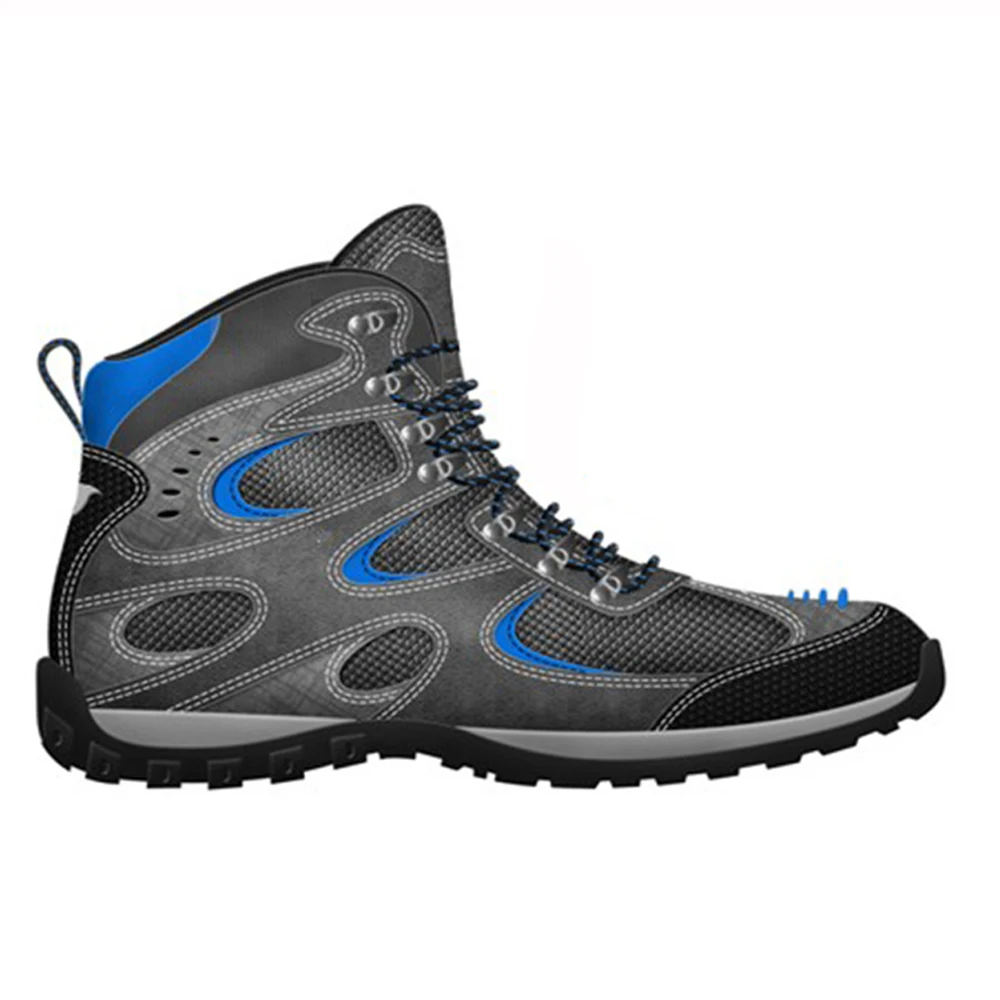 Hot styles customized top quality mens hiking shoes outdoor climbing shoes anti-slip hiking boots rubber sole