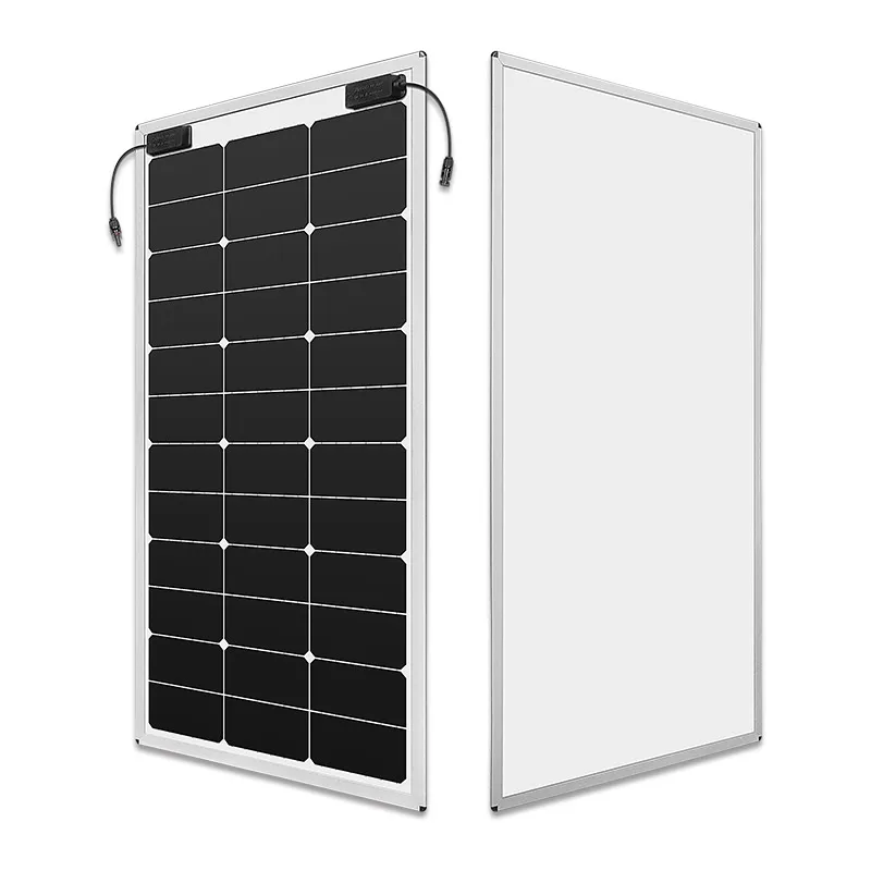 Lightweight 120W IBC solar panel 12V mono flexible solar panel framed for balcony RV boat
