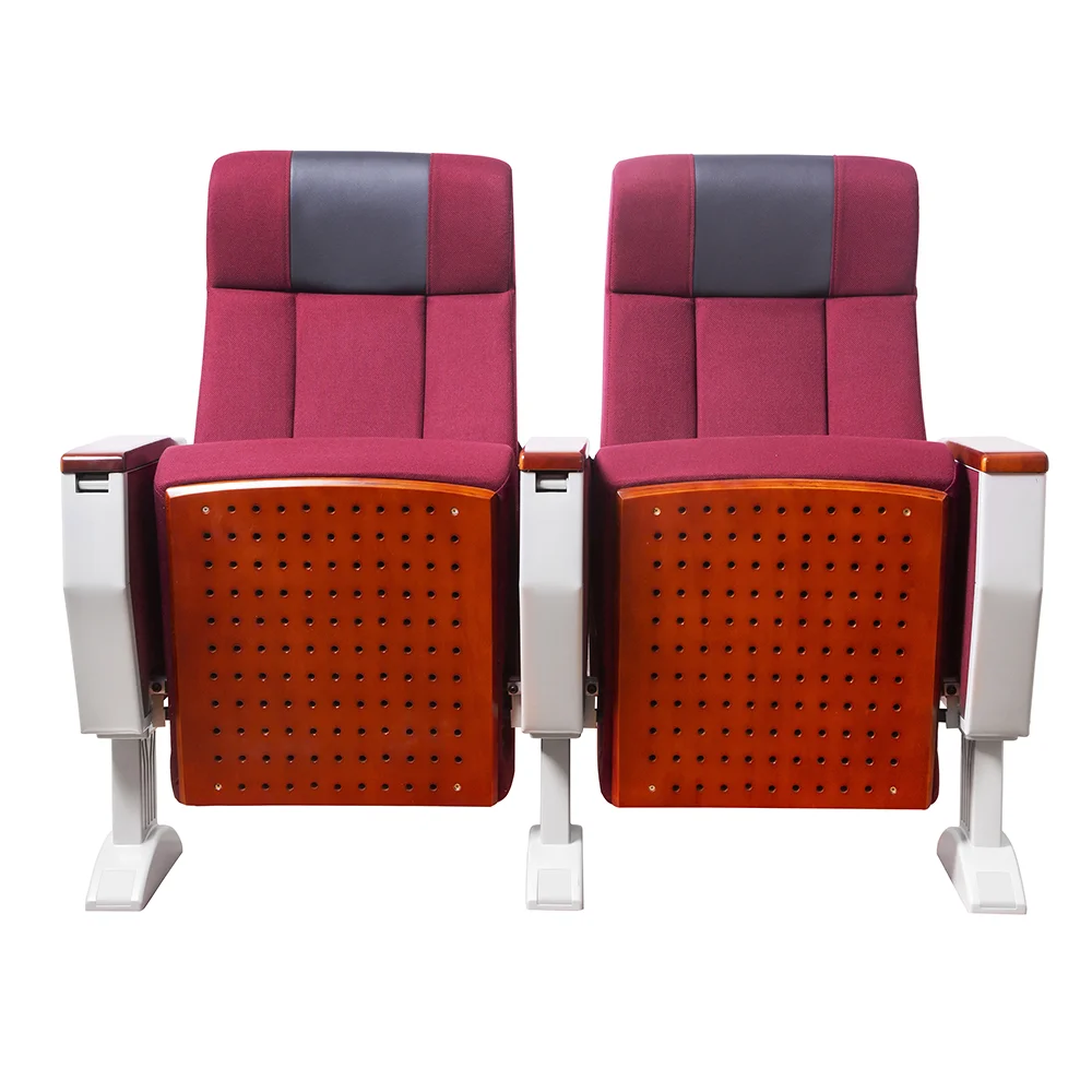 Hot Selling Commercial Folding Auditorium Cinema Church Chair With Plastic Cup Holder for Theater Movie Hall
