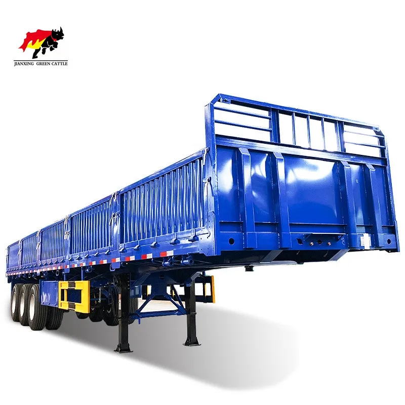 Cheap good quality 3 Axles 40ft 12m 12.5m 40ton 50ton Van Box semi trailer cargo semi trailer with enclosed Pickup