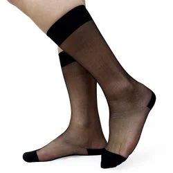 High Quality Socks Supplier Summer Business Work Dress Black Silk Sheer Thin Nylon Sheer
