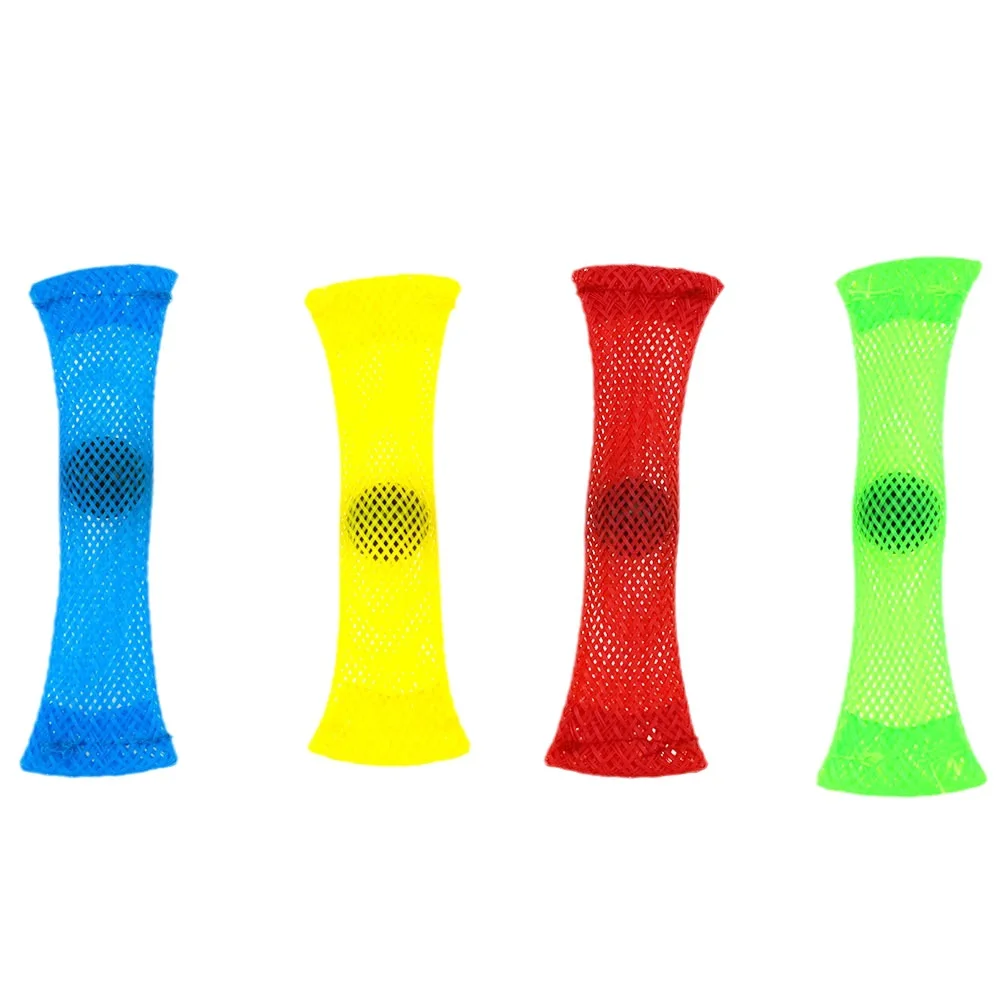 2025 New Bright Colored Fidget Marble Montessori Toys Mesh And Marble Fidget Toys For Adults Kids Marbles Mesh Top Toy