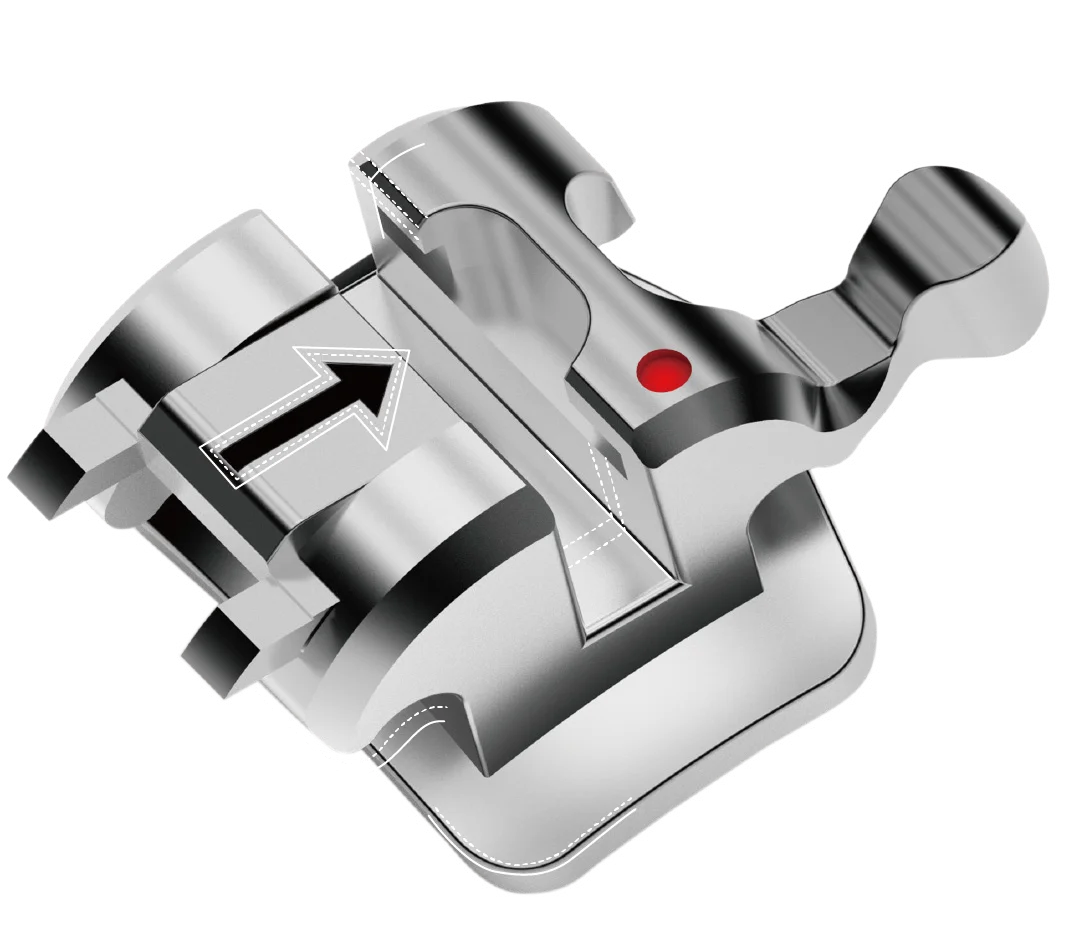 self ligating Dental products China teeth brace roth 0.022 MBT orthodontic bracket CNCMilling