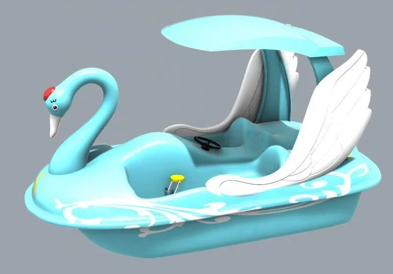 Factory Prices Fiberglass swan pedal boats for family water amusement