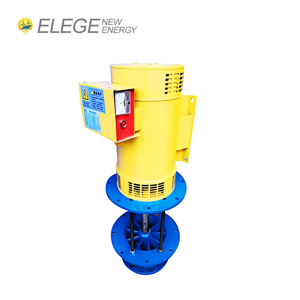 ELEGE 20kw Vertical open channel axial flow type hydroelectric generator 8kw mini hydro turbine generator water turbine