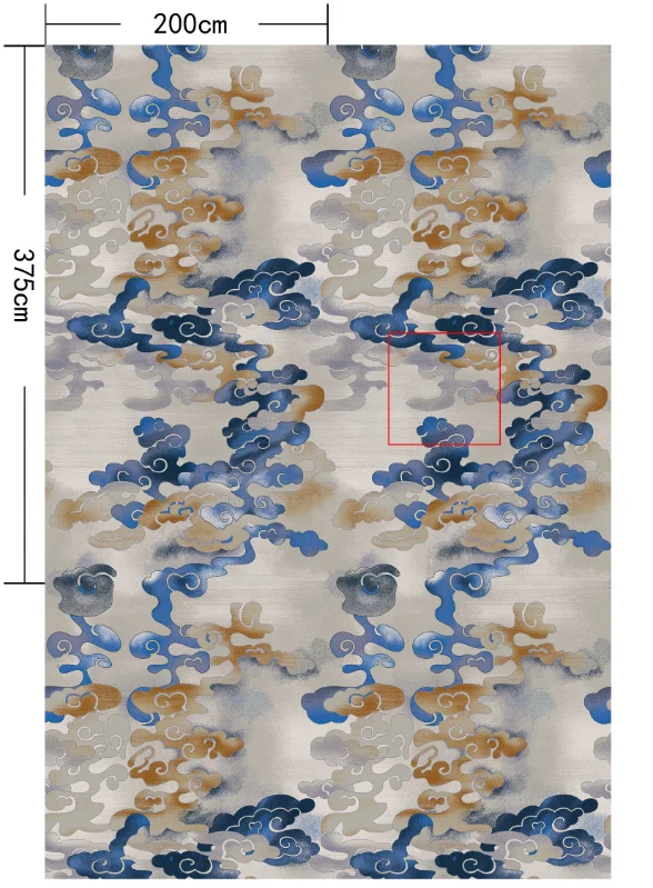 Floor Hotel Carpets Soft and Comfortable Printing Restaurant Loop Pile Wall to Wall PP Carpet Floor