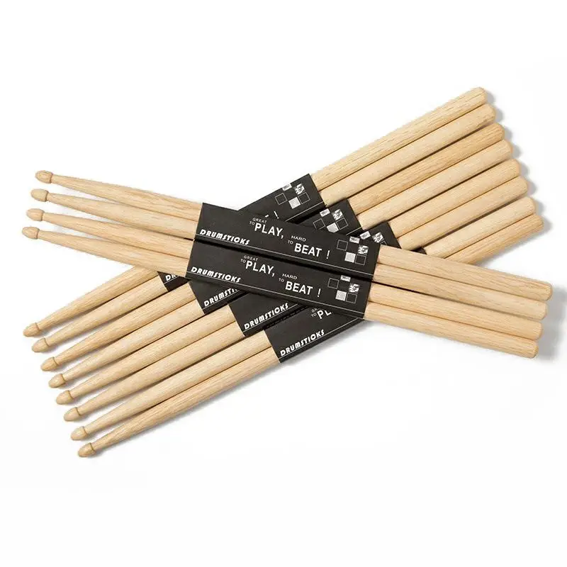 Bulk Custom Logo American Hickory Wood Drumsticks 5A