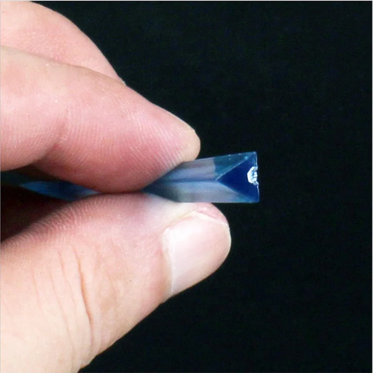 Party Supplies Clear Black Colorful Triangle Prism Plastic Cocktail Picks