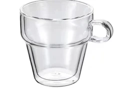 Handmade High Borosilicate Glass coffee mug Double wall Creative Diamond Cup