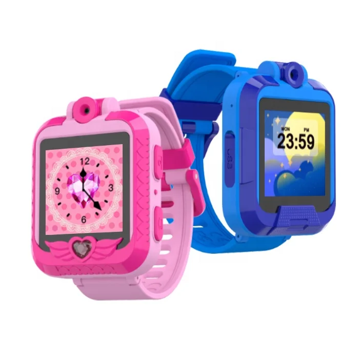 2023 Newest Electronic Kids Smart Watch with Flip Camera Child Watch Voice Video Record Pedometer for Kids Christmas Gift