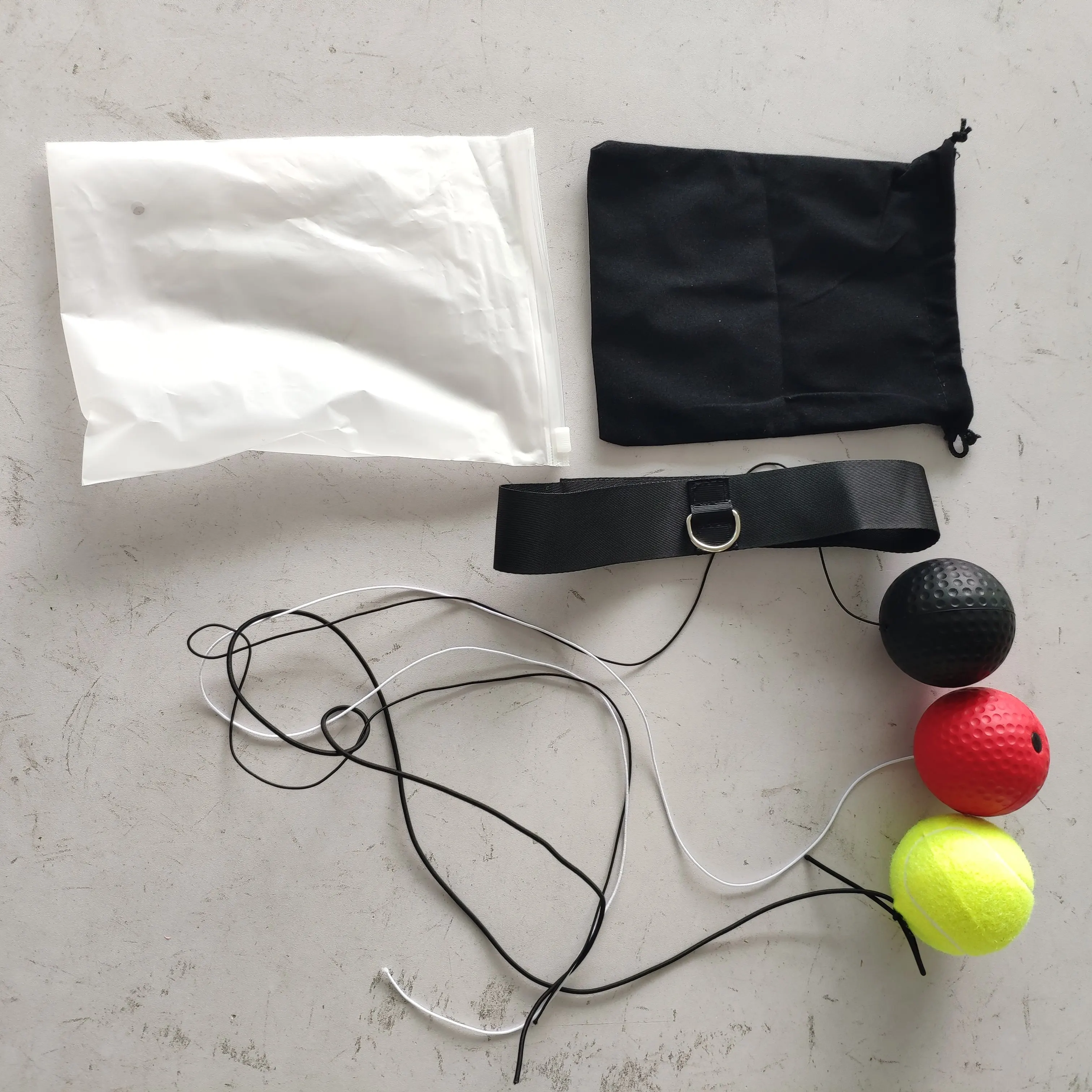 3 pcs per set durable safety speed response improve training reflex ball Muay Thai decompression boxing speedball with headband