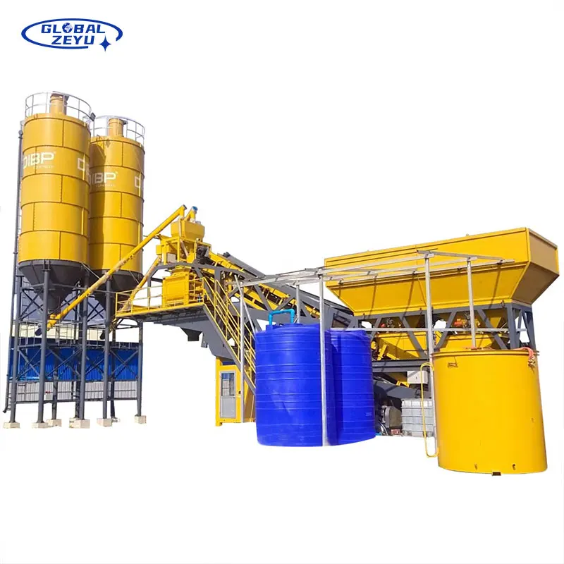 ZEYU Factory Manufacture Small Concrete Mixing Plant 90M3/H Cement Sand Mortar Mobile Concrete Plant Dry Mix Mobile Mixing Plant