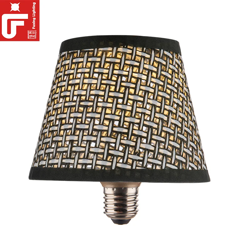 Fabric Table Lamp Nightstand Lamp Simple Bedroom Led Desk Lamp With White Fabric Shade