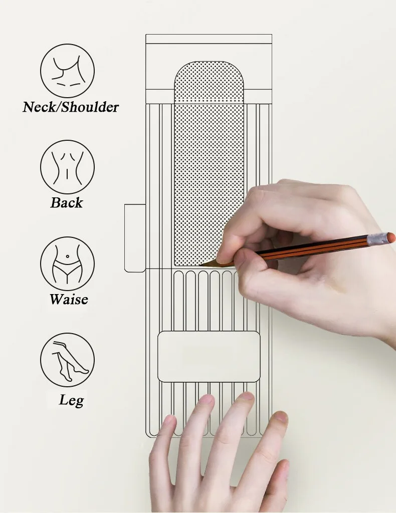 Cervical Vertebra Massager Cushion Body Waist Back Neck Massager Mattress