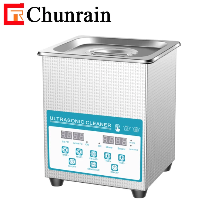 CR-010S 2L 60W Semiwave Degas Ultrasonic Cleaner For Dental Lab