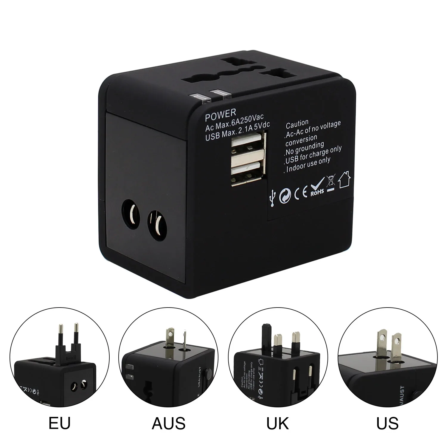 Universal Socket Universal Travel Adaptor Mobile Phone Charger Rechargeable Mini Portable Fan Business Gift Box Custom Gift Set