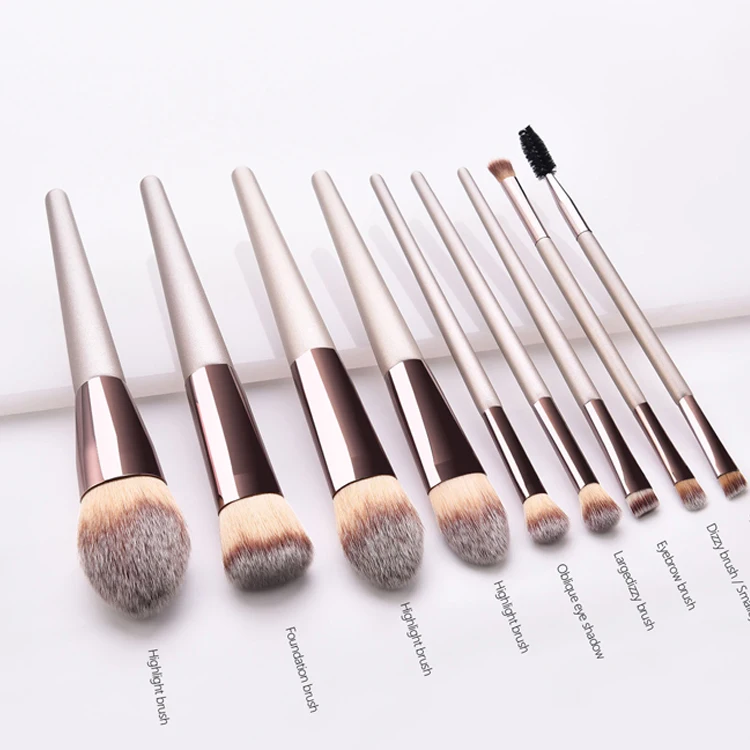 Make Up Brush Set 9pcs Delicate Makeup Brushes Powder Foundation Contour and Eye Brushes 2019 New Model