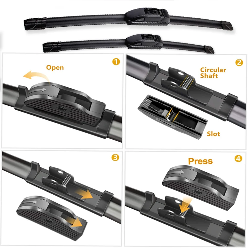 2022 Novel Design Metal Frame Chrome Material Winged Factory Wholesale Spcc Cold-rolled Car Wiper Blade