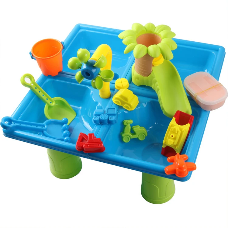 Toddler Summer Outdoor Seaside Garden Games for Kids Beach Set Toy Sand Water Table Set
