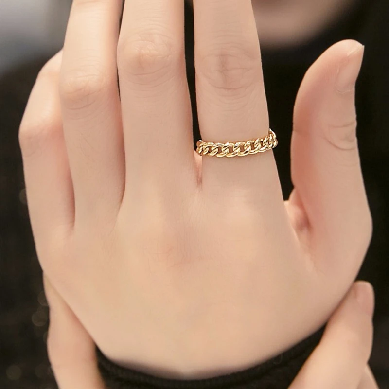14K gold plated ring can adjust fashion personality
