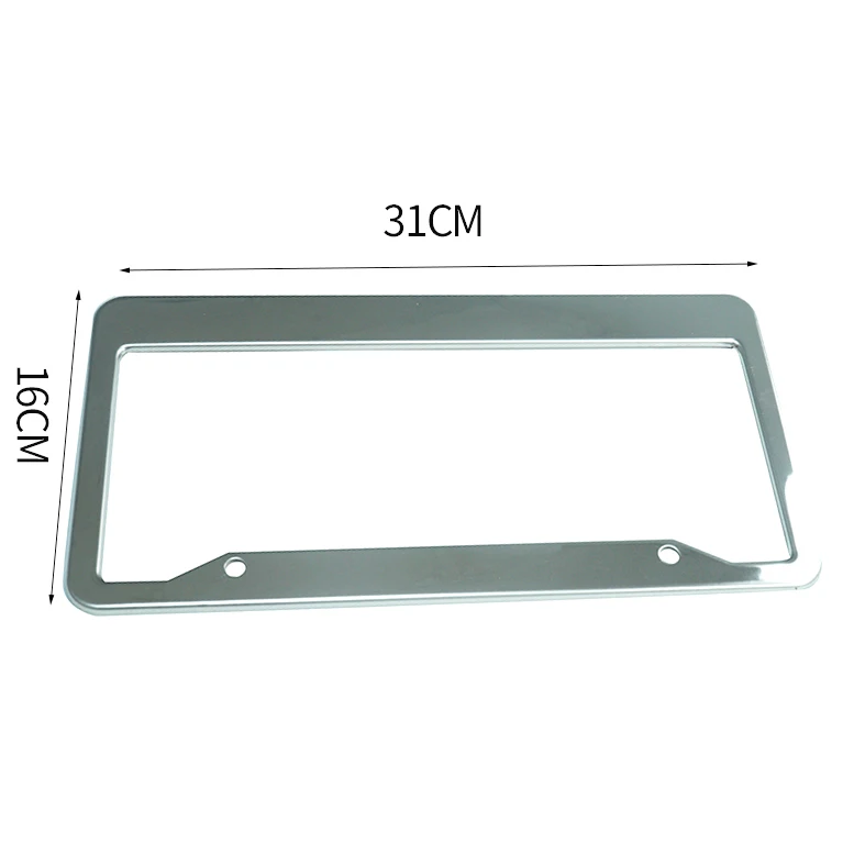 OEM/ODM factory CNC machine manufacturing stainless steel exquisite license plate frame