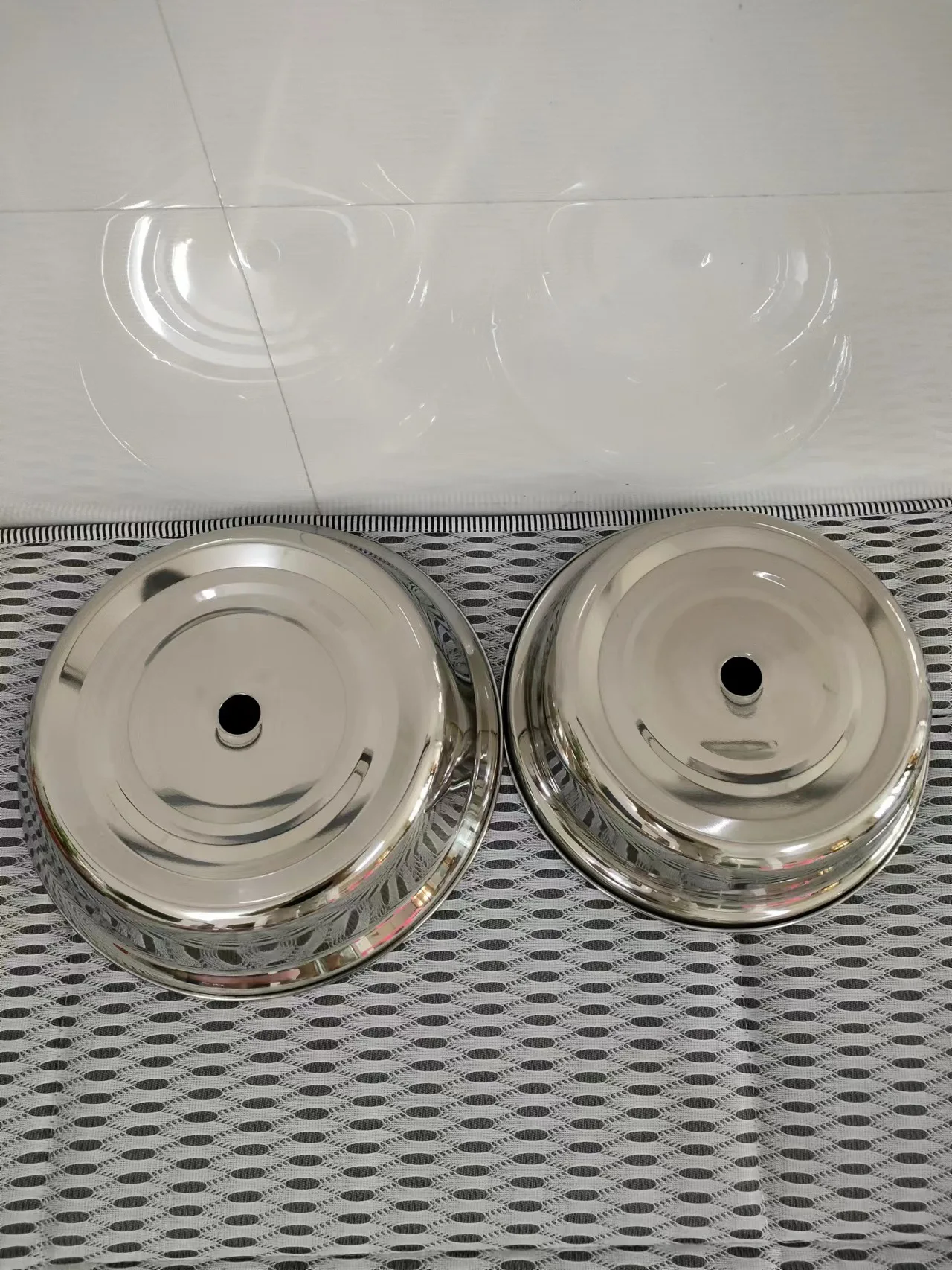 Stainless Steel Metal Buffet Table Serving Round Plate Hotel Kitchen Restaurant Commercial Dinning Tray Food Cover