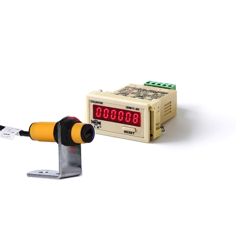  JDM11-6H1 mini Ditial светодиодный электронный Аккумуляторный счетчик с инфракрасным фотоэлектрическим