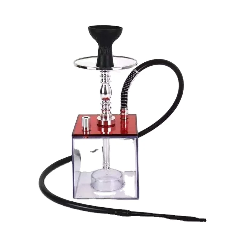 Portable All-in-one Travel Hookah With Hose Charcoal Holder Nargile Led Light Narguile Huka Vandpibe Vannpipe Vattenpipa