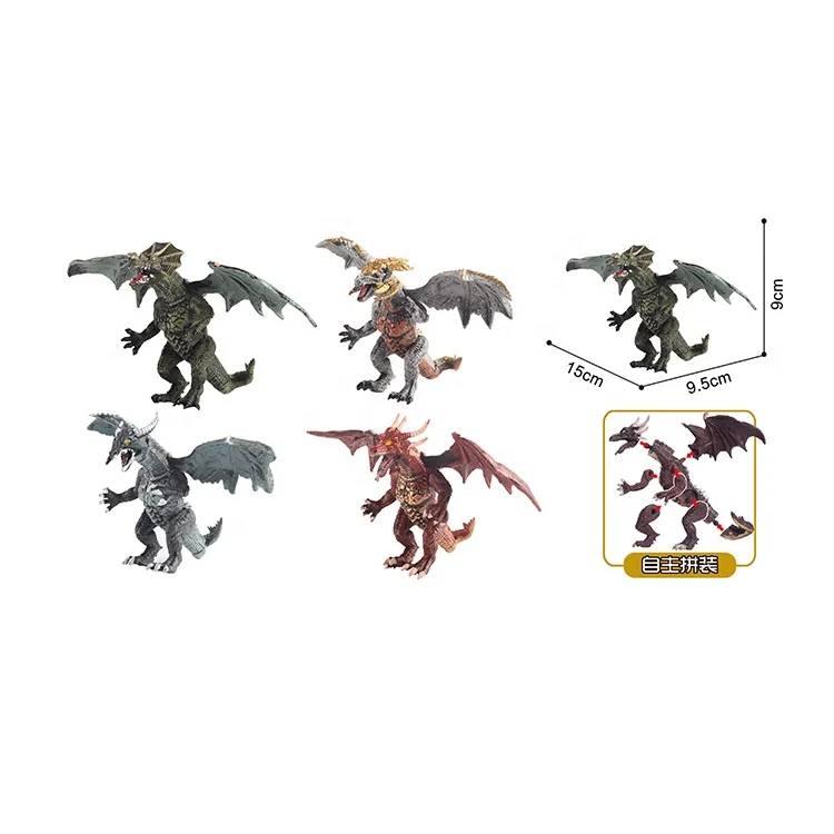 DIY Self Assembly Flying Dragon Dinosaur Toy for 100mm capsule egg