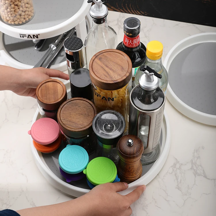 Двухслойная Однослойная многофункциональная вращающаяся стойка для хранения