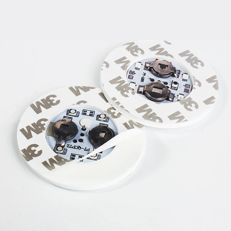 Factory Price High Quality Bottle LED Light Up Sticker Coaster For Bar And Nightclubs