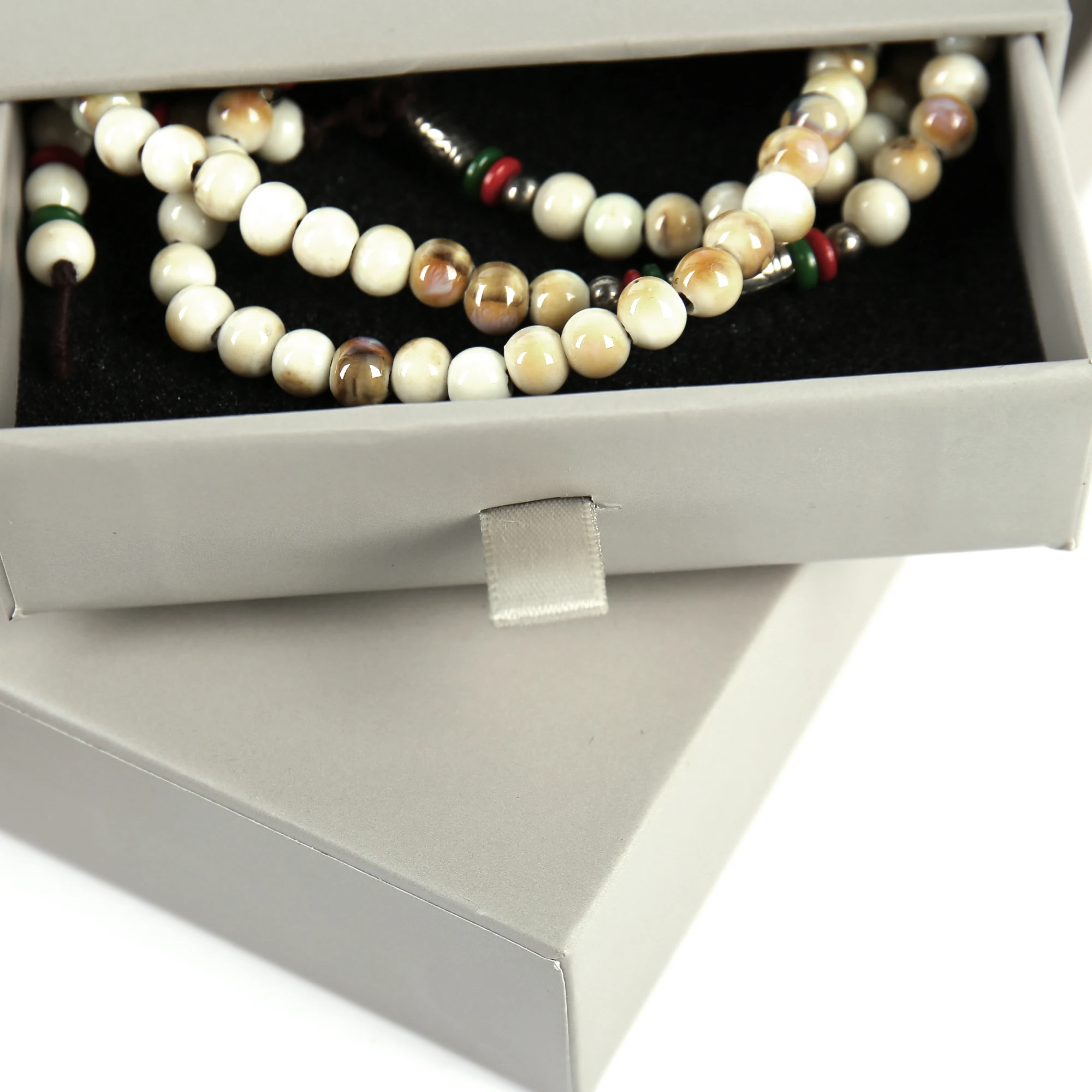 Custom Logo Drawer Box with Velvet Bag Texture Paper Cardboard Jewellery Packaging Set with Varnishing for Perfume Gifts