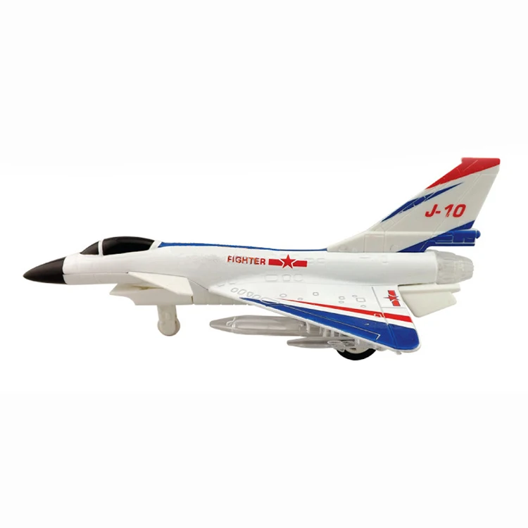 1/100 Alloy Diecast Aircraft J-10,F22 Plane Toy Models Diecasting Fighter Models with Pull Back Children Gifts