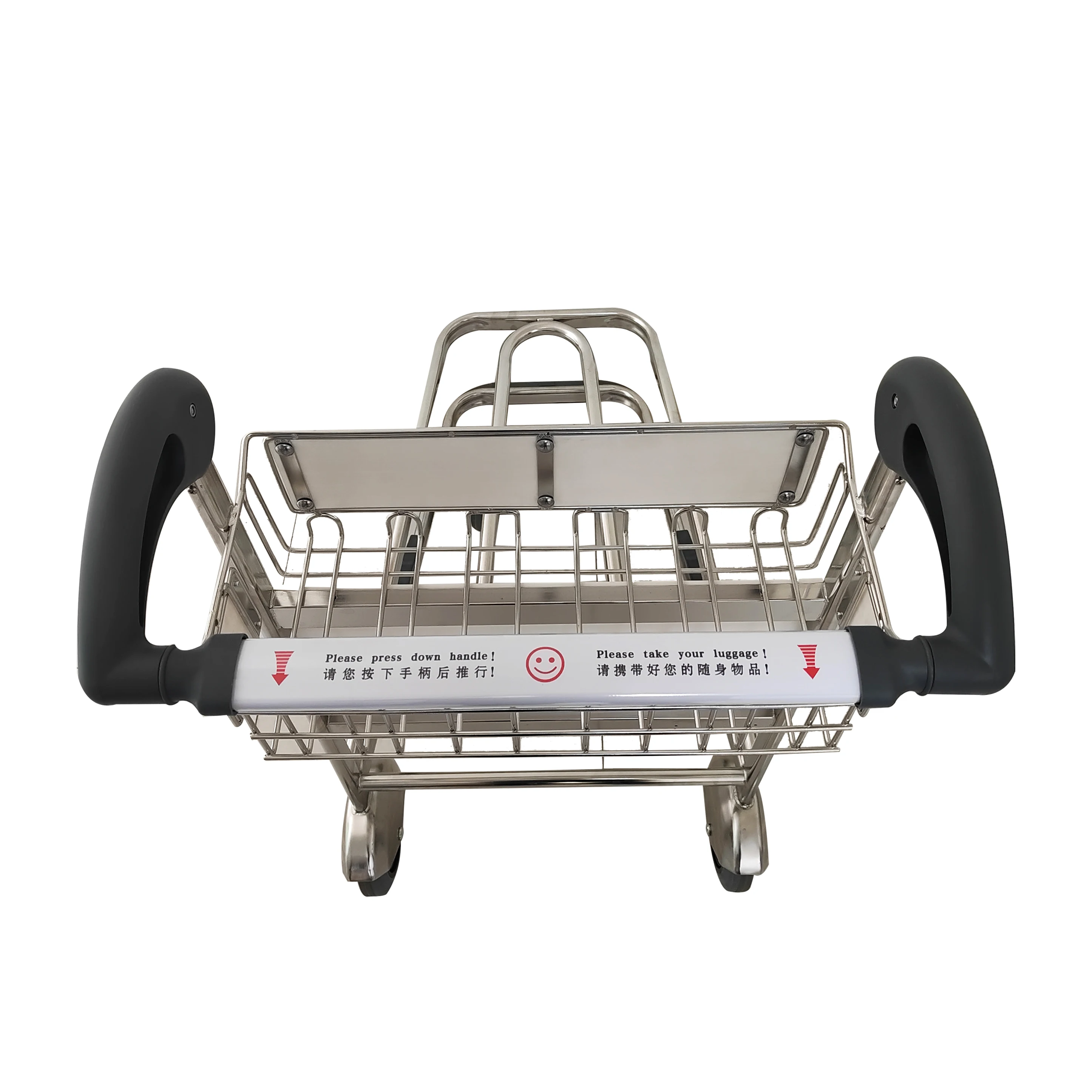 Aluminum alloy light weight airport shopping cart 200kgs250kgs trolley luggage trolly for airport passenger trolley